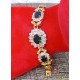 دستبند زنانه روکش طلا طرح سه گل