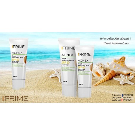 کرم ضد آفتاب رنگی SPF 60 پریم-Prime matex sunscreen cream 